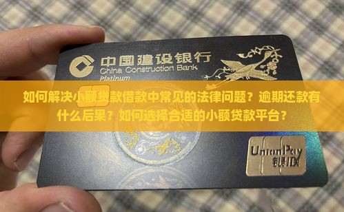 如何解决小额贷款借款中常见的法律问题？逾期还款有什么后果？如何选择合适的小额贷款平台？