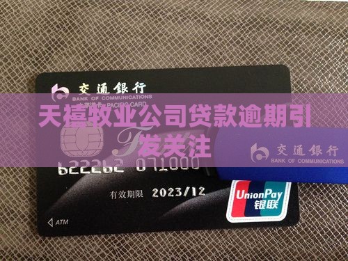 天禧牧业公司贷款逾期引发关注