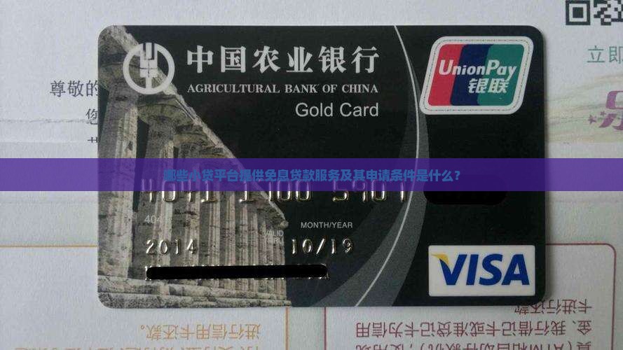 哪些小贷平台提供免息贷款服务及其申请条件是什么？