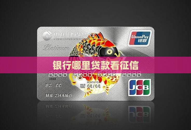银行哪里贷款看征信