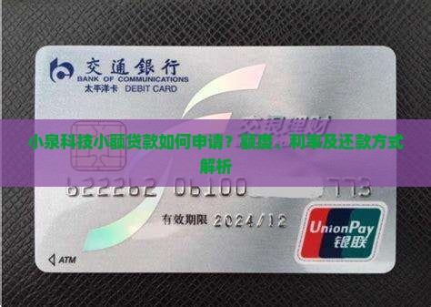 小泉科技小额贷款如何申请？额度、利率及还款方式解析