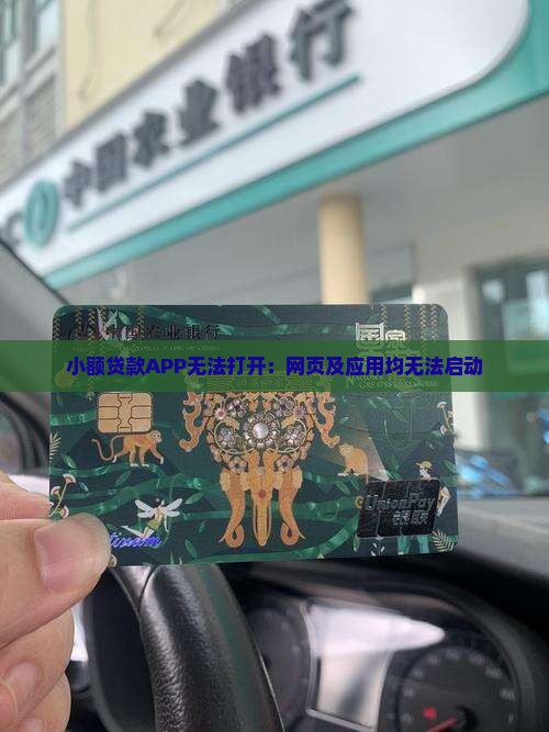小额贷款APP无法打开：网页及应用均无法启动