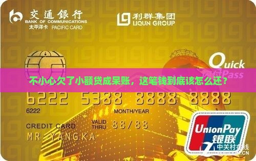 不小心欠了小额贷成呆账，这笔钱到底该怎么还？