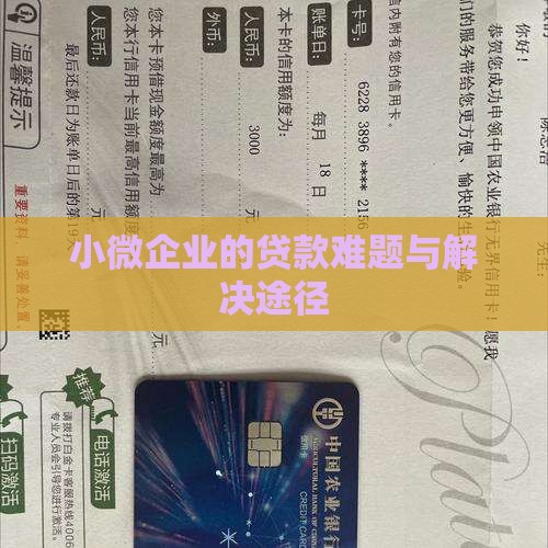 小微企业的贷款难题与解决途径