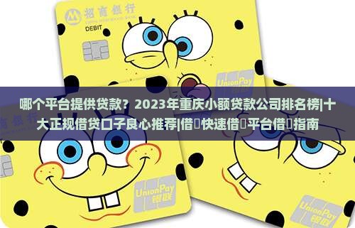 哪个平台提供贷款