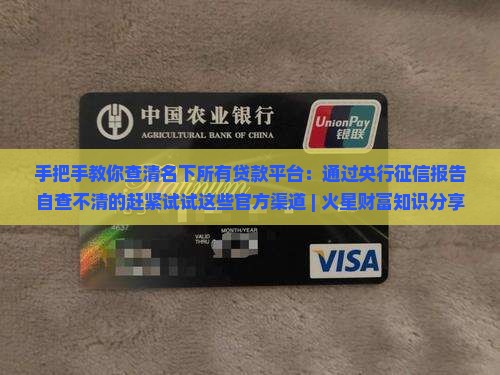 如何查贷款的平台是哪个