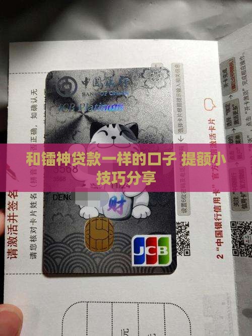 和镭神贷款一样的口子