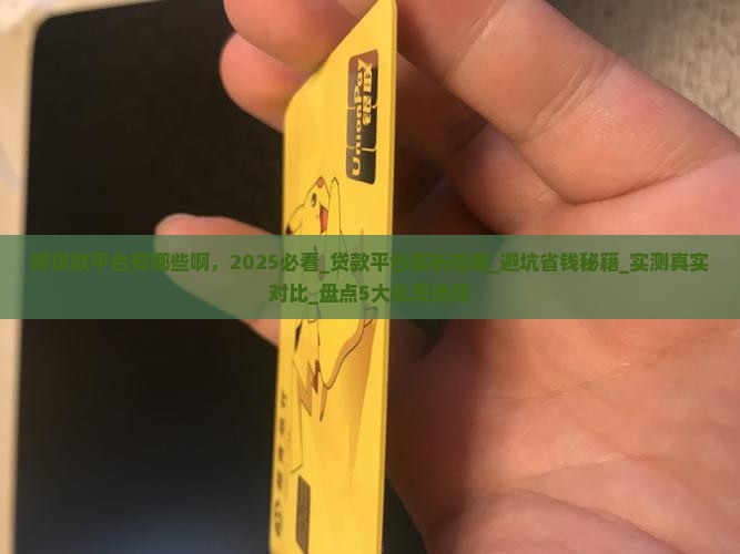 好贷款平台有哪些啊