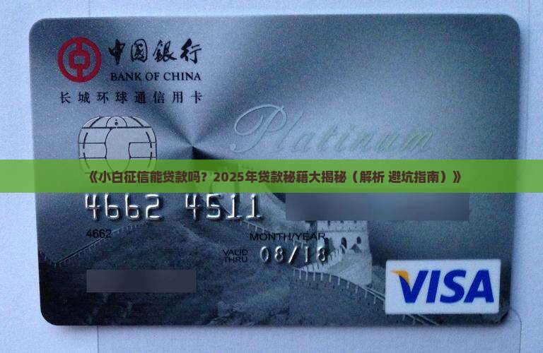 小白征信可以贷款吗