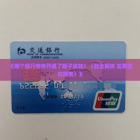 哪个银行有箱子贷款业务