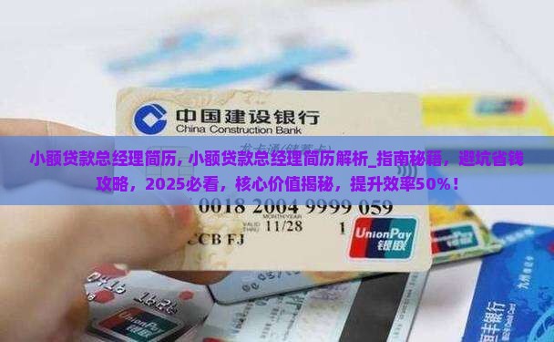 小额贷款总经理简历