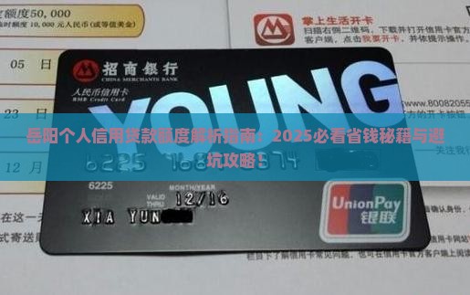 岳阳个人信用贷款额度