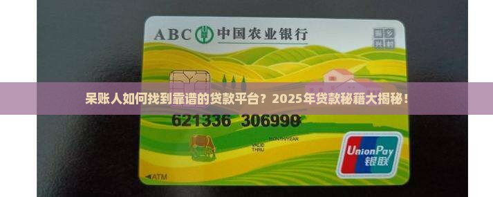 呆账人的贷款平台是什么