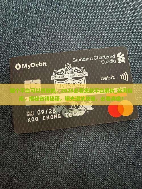 哪个平台可以贷款的