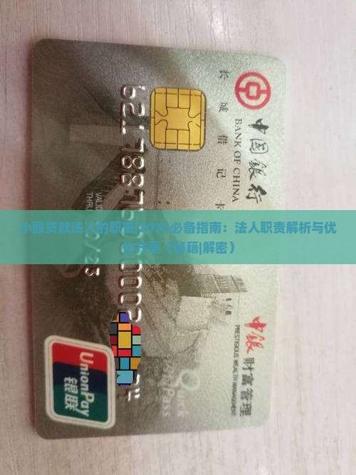 小额贷款法人的职责