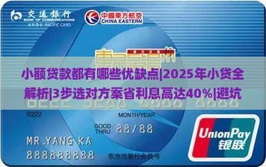 小额贷款都有哪些优缺点