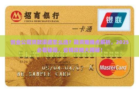 创业公司贷款渠道