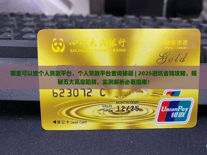 哪里可以查个人贷款平台