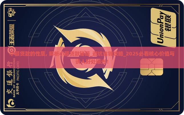 小额贷款的性质