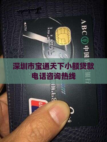 深圳市宝通天下小额贷款电话咨询热线