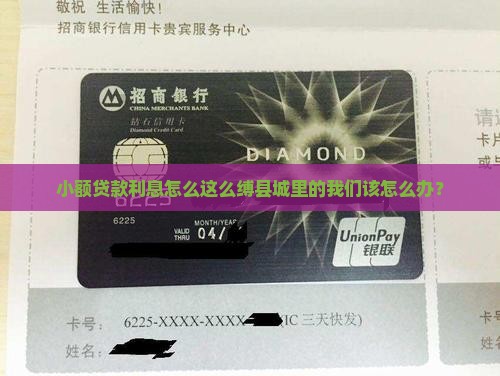 小额贷款利息怎么这么缚县城里的我们该怎么办？