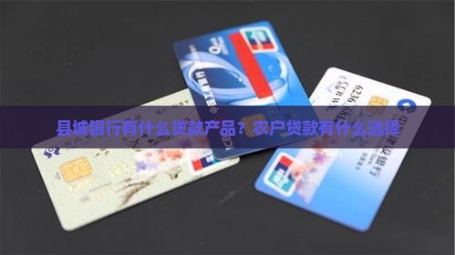 县城银行有什么贷款产品？农户贷款有什么选择