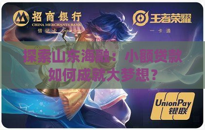 探索山东海融：小额贷款如何成就大梦想？