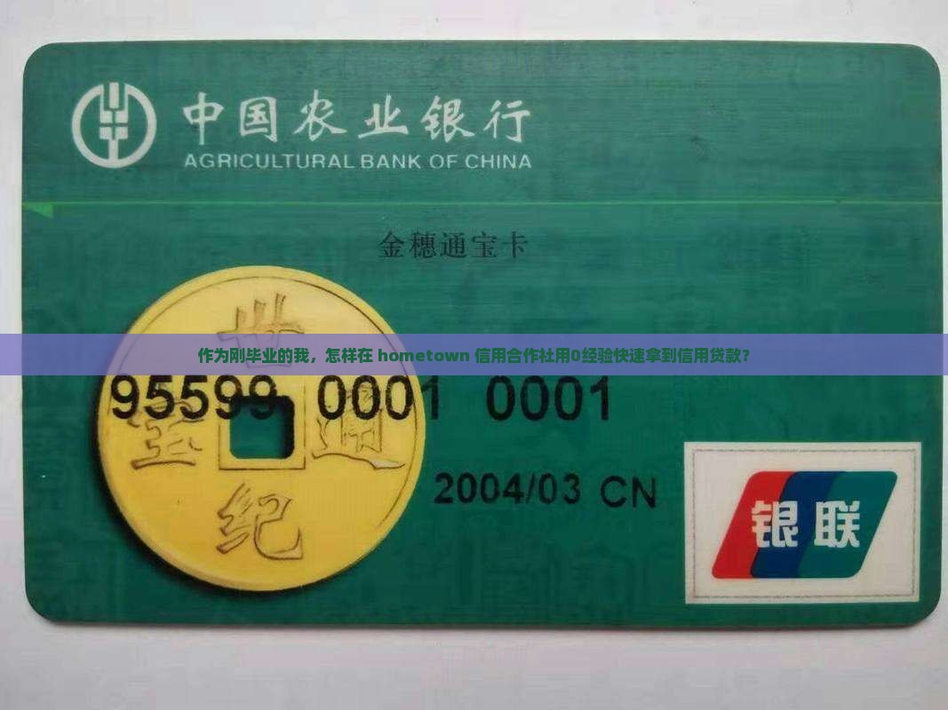 作为刚毕业的我，怎样在 hometown 信用合作社用0经验快速拿到信用贷款？