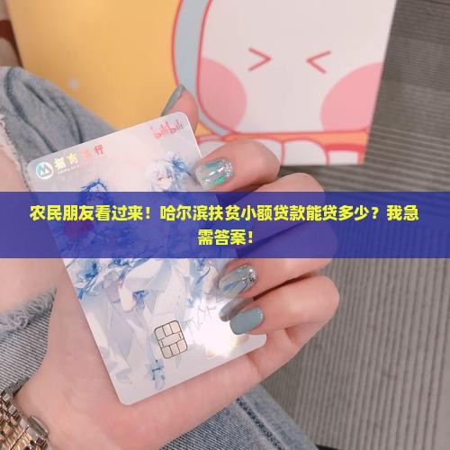 农民朋友看过来！哈尔滨扶贫小额贷款能贷多少？我急需答案！