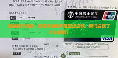 探秘银行贷款：征信背后的年度变迁之旅，我们发现了什么秘密？