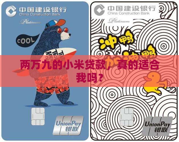 两万九的小米贷款，真的适合我吗？