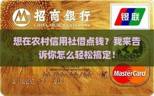 想在农村信用社借点钱？我来告诉你怎么轻松搞定！