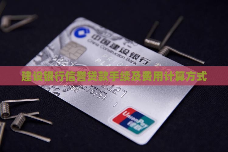 建设银行信誉贷款手续及费用计算方式
