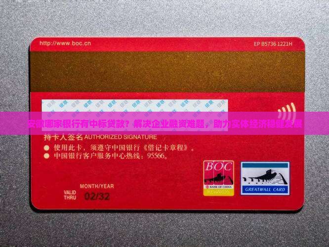 安徽哪家银行有中标贷款？解决企业融资难题，助力实体经济稳健发展