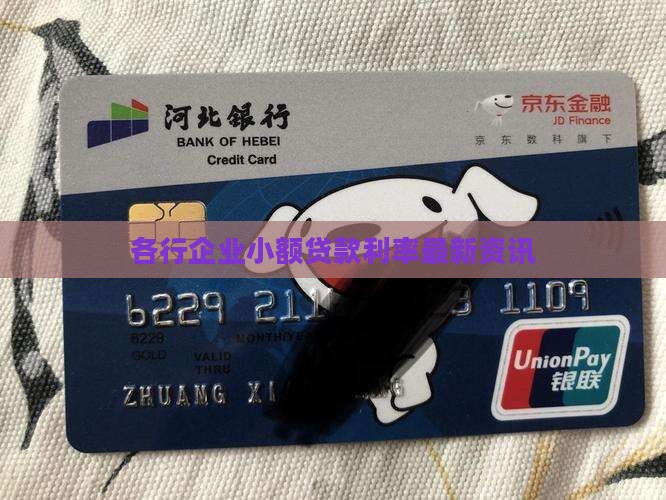 各行企业小额贷款利率最新资讯
