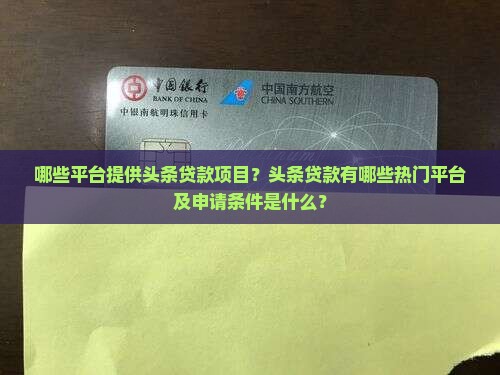 哪些平台提供头条贷款项目？头条贷款有哪些热门平台及申请条件是什么？