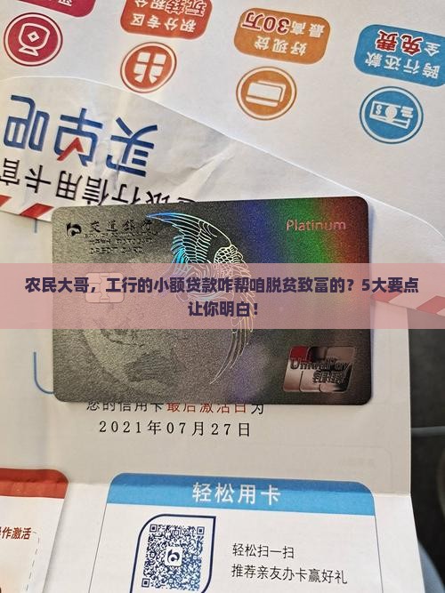 农民大哥，工行的小额贷款咋帮咱脱贫致富的？5大要点让你明白！