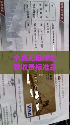 小贷无抵押贷款收费标准是什么