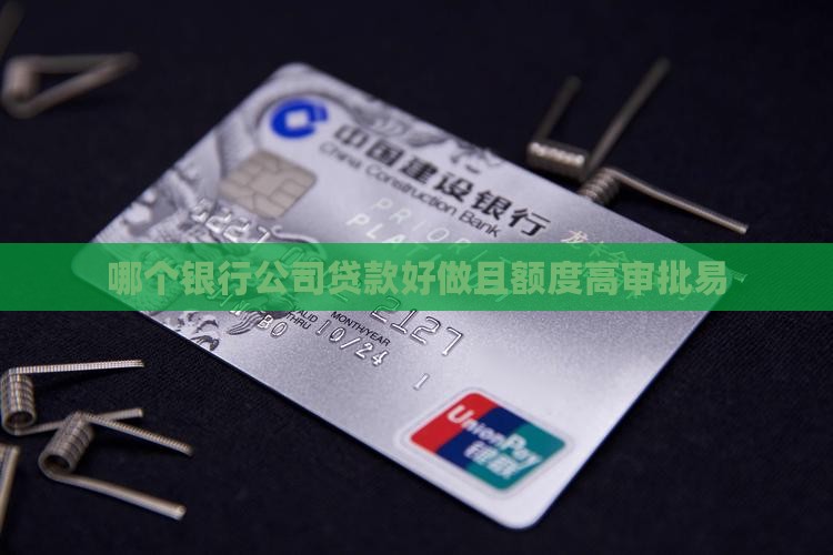 哪个银行公司贷款好做且额度高审批易