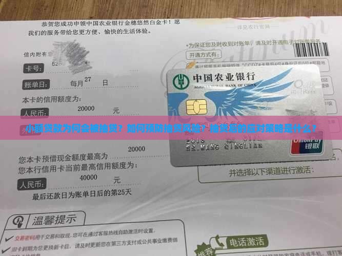 小额贷款为何会被抽贷？如何预防抽贷风险？抽贷后的应对策略是什么？