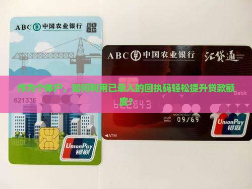作为个体户，如何利用已录入的回执码轻松提升贷款额度？
