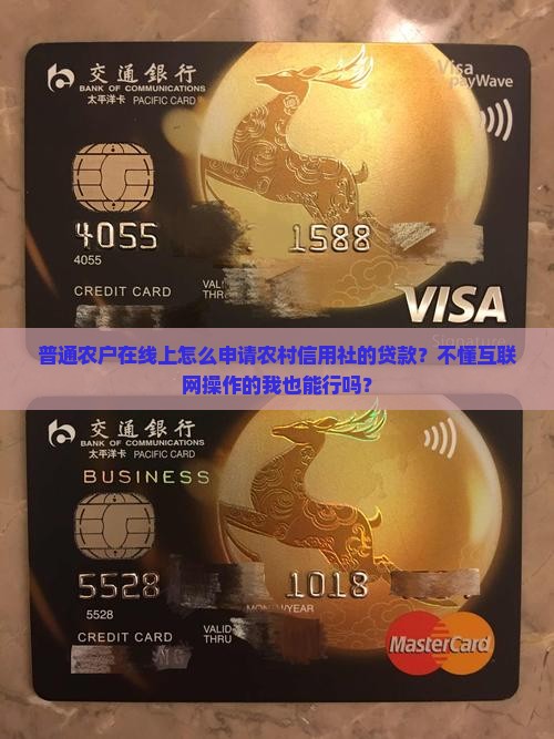 普通农户在线上怎么申请农村信用社的贷款？不懂互联网操作的我也能行吗？