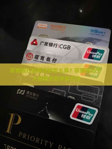 农商银行信用贷款怎么弄