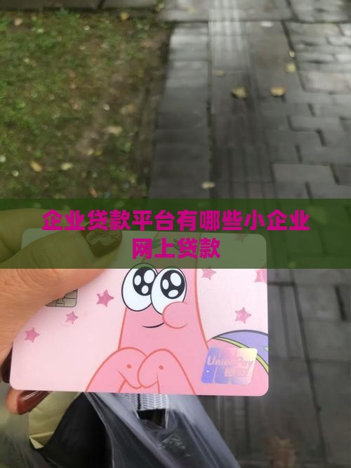 小企业网上贷款有哪些