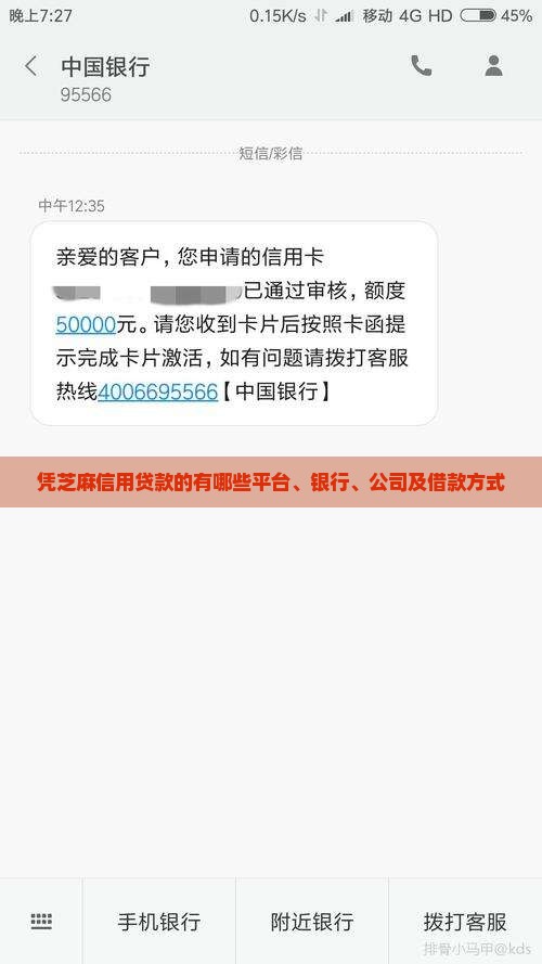 凭芝麻信用贷款的有哪些