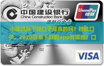 小额贷款下款口子