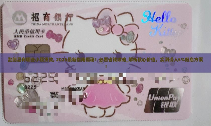 勐腊县有哪些小额贷款