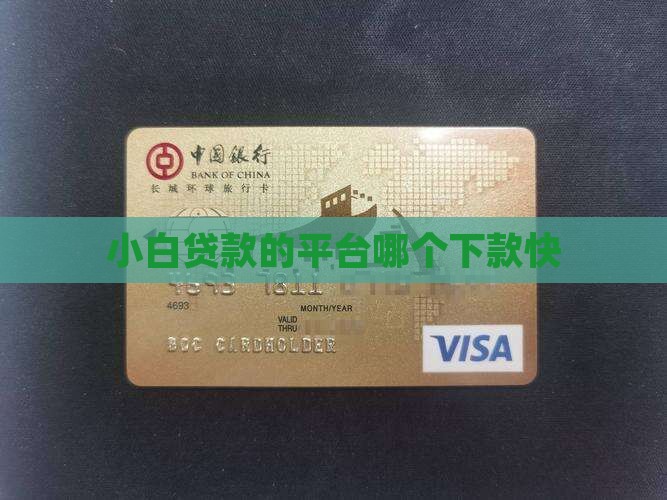 小白贷款的平台叫什么