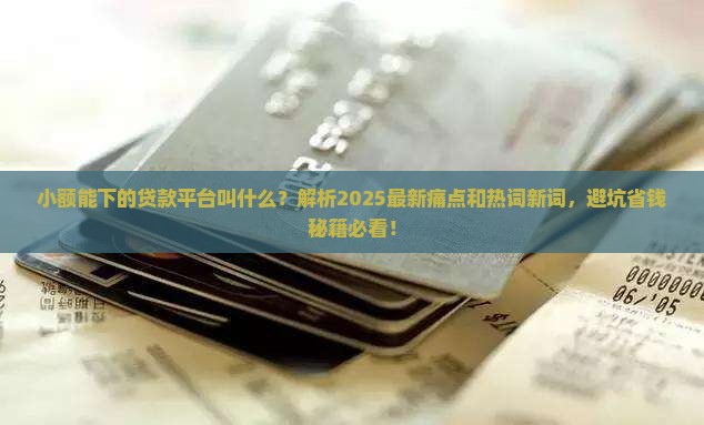 小额能下的贷款平台叫什么