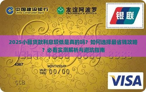 小额贷款利息较低的